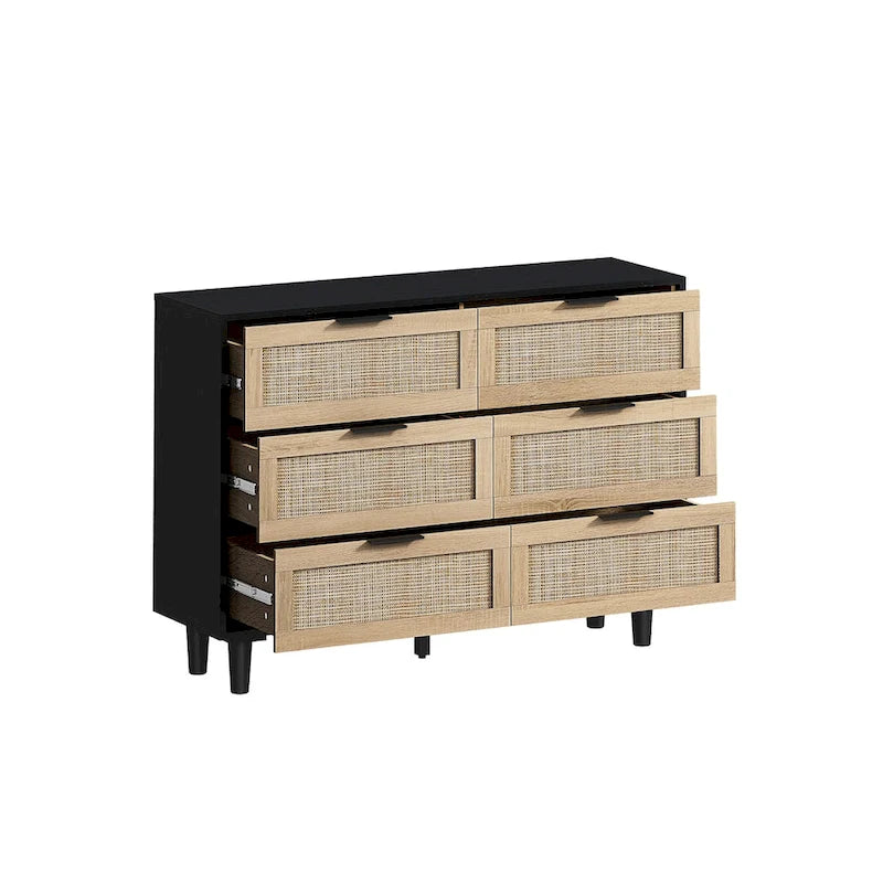 43.316-Meuble de rangement en rotin à tiroirs, pour chambre à coucher, salon