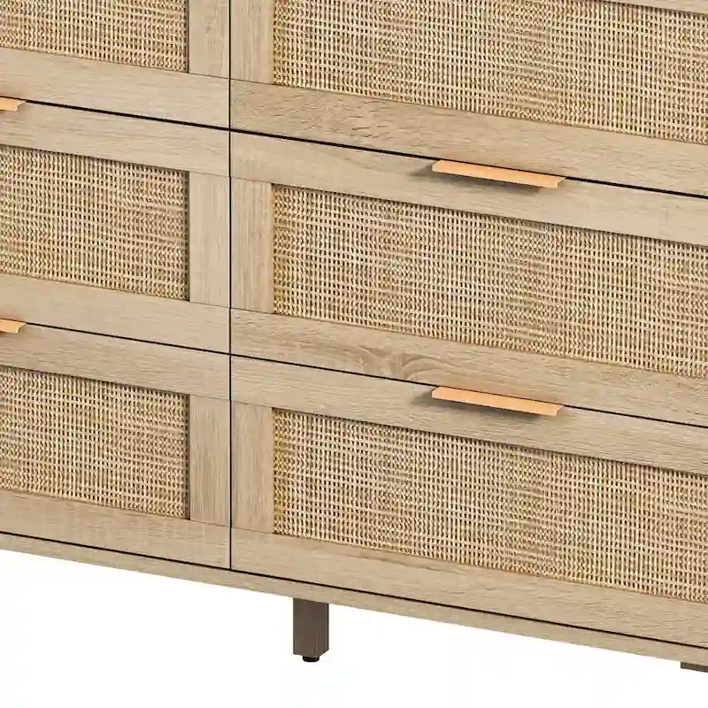 43.316-Meuble de rangement en rotin à tiroirs, pour chambre à coucher, salon