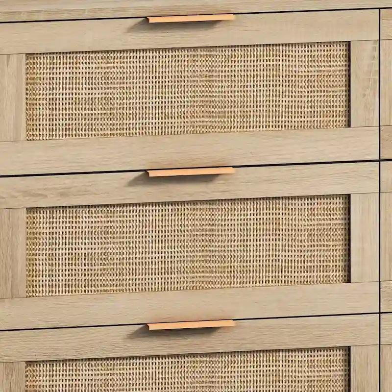 43.316-Meuble de rangement en rotin à tiroirs, pour chambre à coucher, salon
