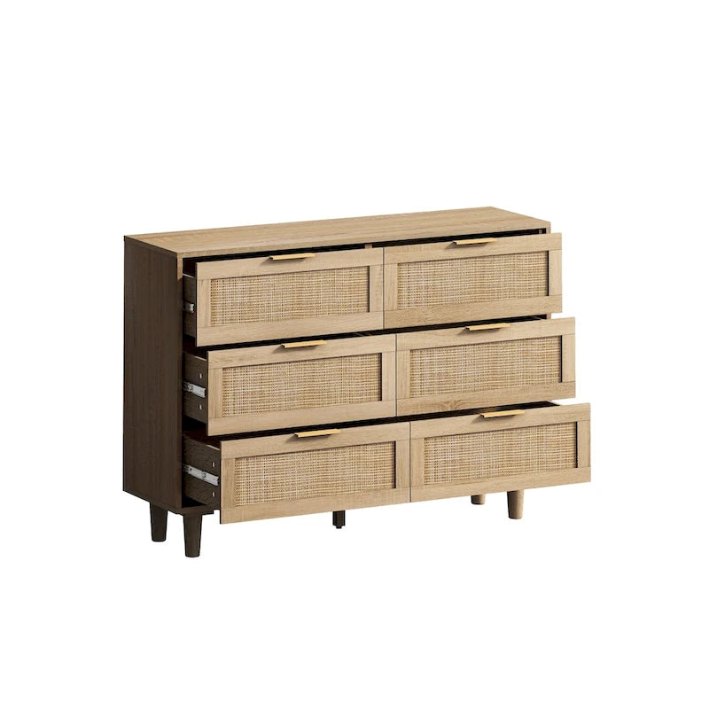 43.316-Meuble de rangement en rotin à tiroirs, pour chambre à coucher, salon
