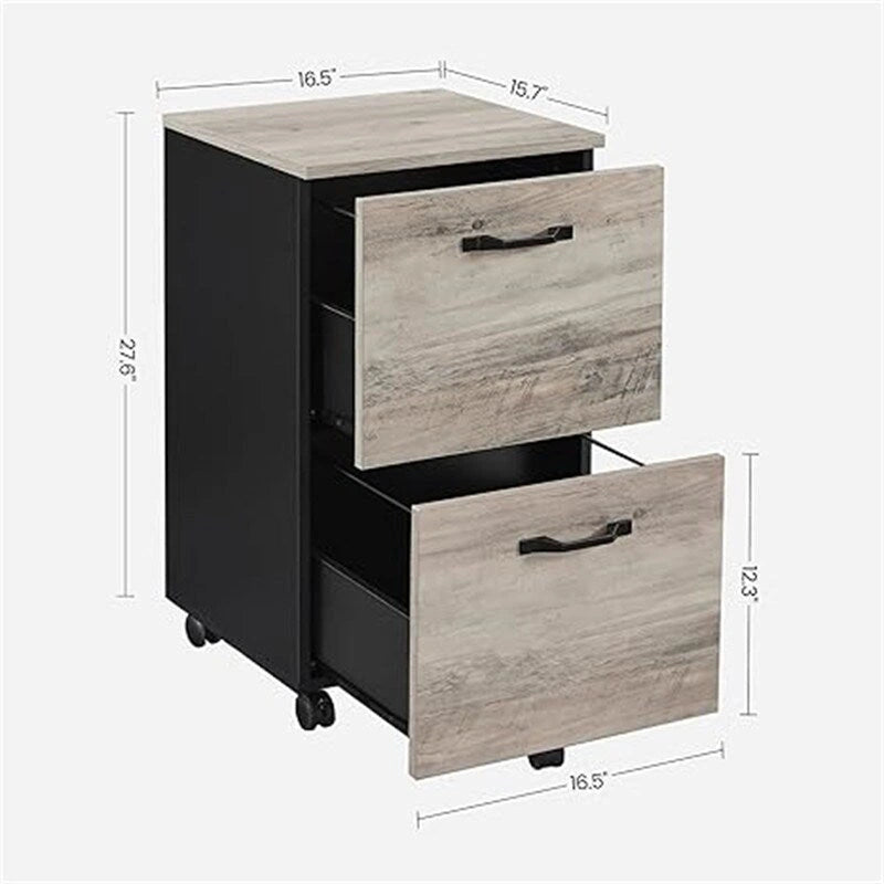 Classeur à 2 tiroirs - 15,7P x 16,5L x 27,6H