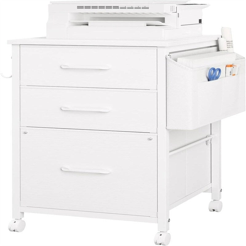 Petits Classeurs pour Bureau à Domicile - Classeur à 3 Tiroirs - 39,83 P x 38,86 L x 67,56 H cm