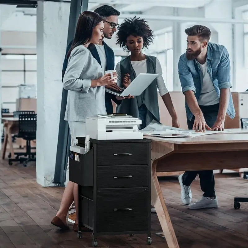 Petits Classeurs pour Bureau à Domicile - Classeur à 3 Tiroirs - 39,83 P x 38,86 L x 67,56 H cm