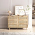 43.316-Meuble de rangement à tiroirs en rotin, pour chambre, salon, naturel