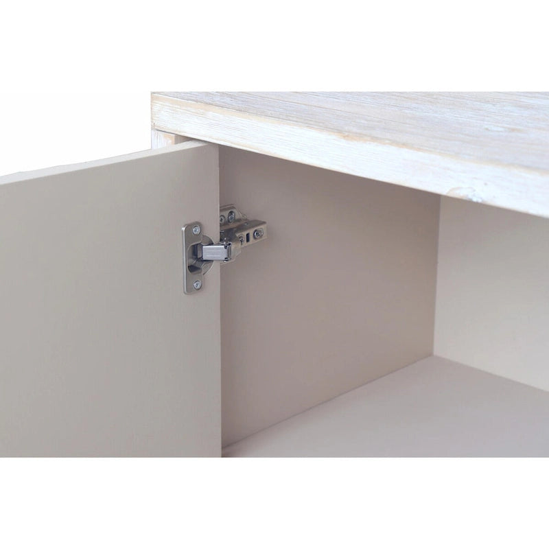 Meuble d'appoint 3 portes en bois de style fermette : Buffet de rangement