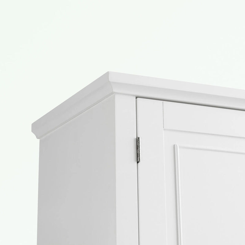 Meuble de rangement de salle de bain avec portes et tiroir