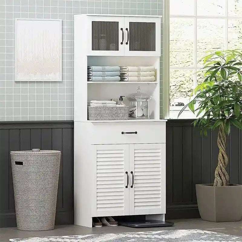 Armoire de Rangement de Salle de Bain - 29,85P x 60L x 160H cm