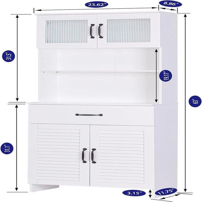 Armoire de Rangement de Salle de Bain - 29,85P x 60L x 160H cm