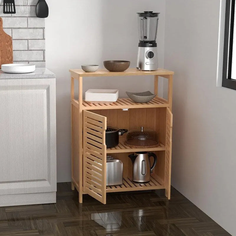 Meuble de rangement en bambou – 11,8P x 23,6L x 31,7H