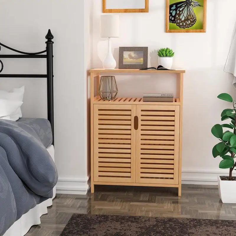 Meuble de rangement en bambou – 11,8P x 23,6L x 31,7H