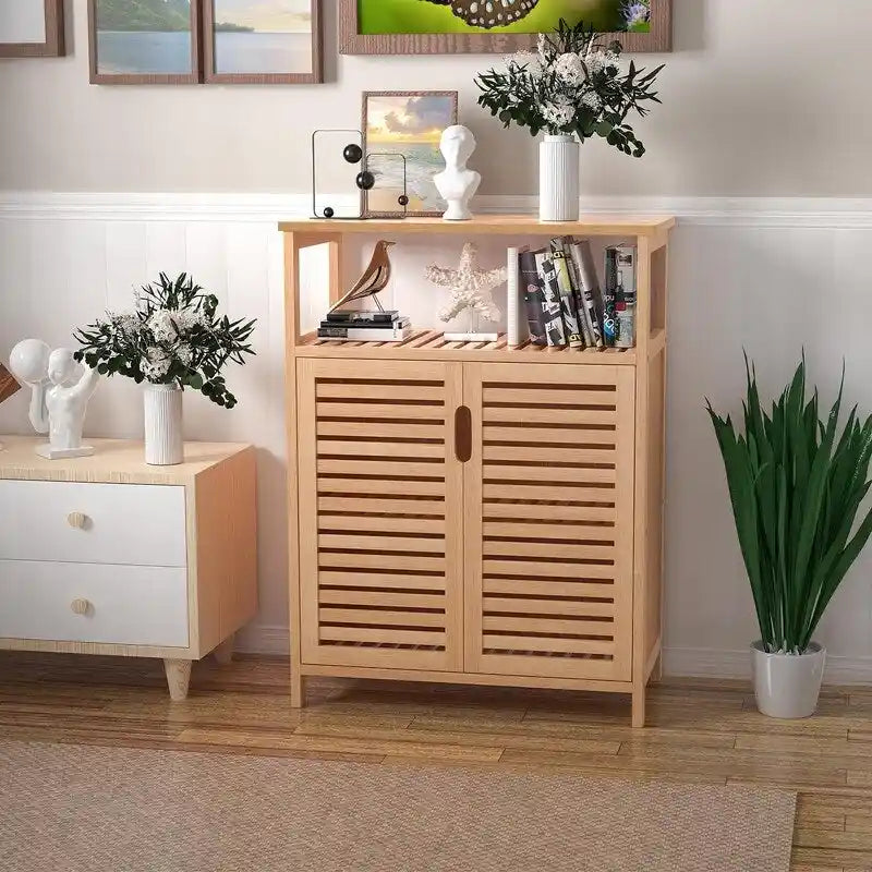 Meuble de rangement en bambou – 11,8P x 23,6L x 31,7H